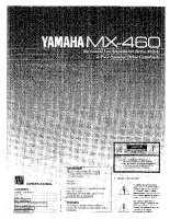 Yamaha MX-460 - Owners Manual 